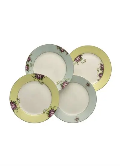 Archive Rose Plates Set Of 4